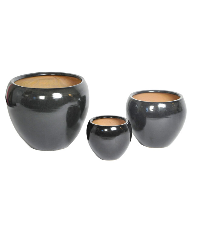 Cache-pot Grace noir