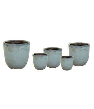 Cache-pot Grace haut vert mousse