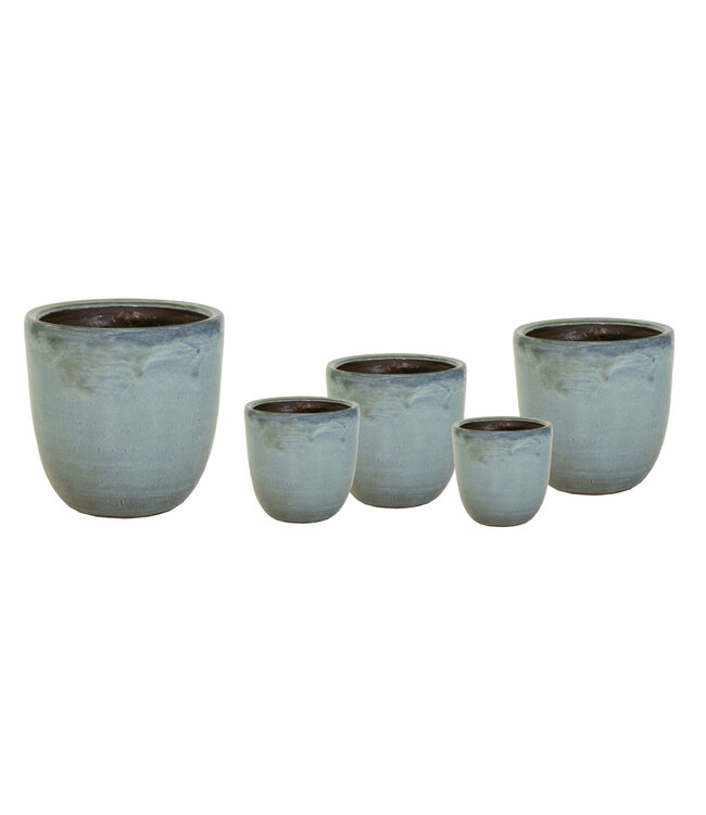 Cache-pot Grace haut vert mousse