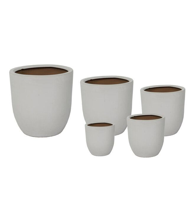 Cache-pot Grace haut blanc