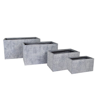 Pot Utah rectangle gris
