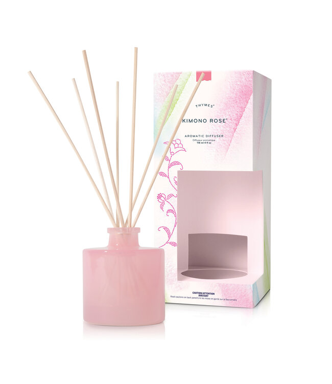 Diffuseur à Roseaux - Kimono Rose | Parfum floral envoûtant