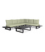 Ensemble Sectionnel Extérieur Nardo en Aluminium