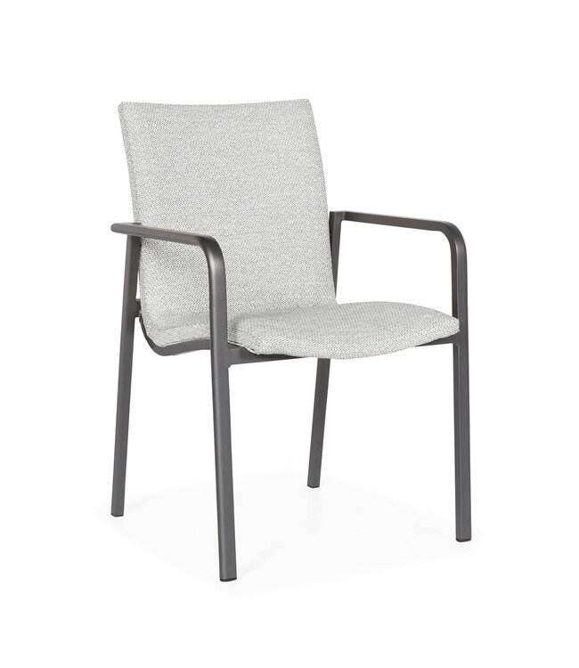 Chaise de Salle à Manger Extérieur Anzio Gris Pâle | Confort et Design Intemporel