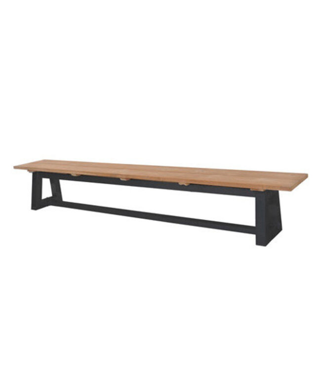 Banc de Salle à Manger Extérieur Ovada Gris Royal | Fusion de Robustess et de Raffinement