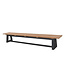 Banc de Salle à Manger Extérieur Ovada Gris Royal | Fusion de Robustess et de Raffinement
