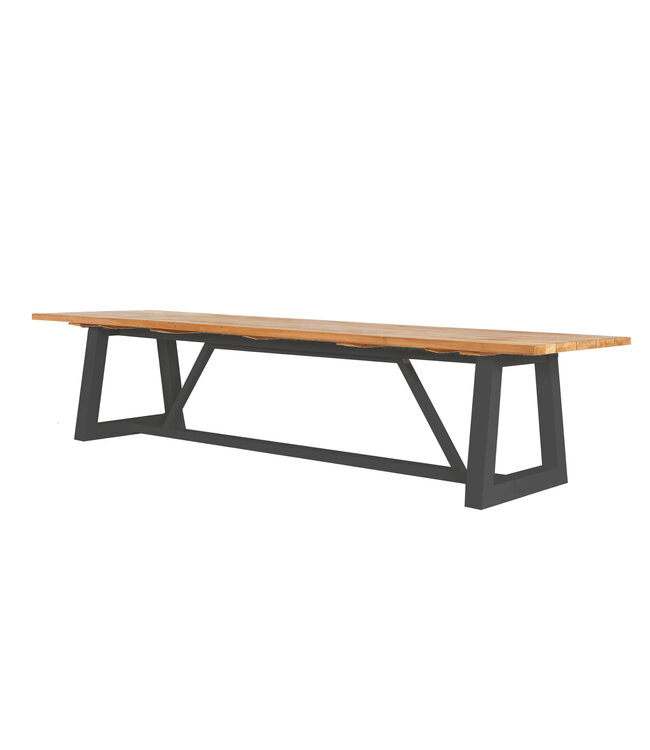 Table à Manger Ovada Gris Royal | Alliance de Robustesse et de Raffinement