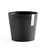 Ecopots Pot Amsterdam Gris Foncé | Pot de Fleurs Rond en Plastique Recyclé