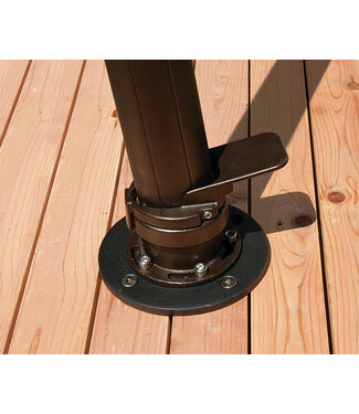 Treasure Garden Ancrage à parasol pour patio en bois