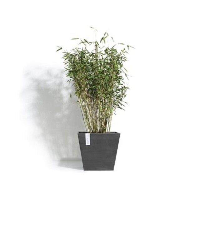 Ecopots Pot Rotterdam gris foncé | Élégance moderne pour la maison et le jardin