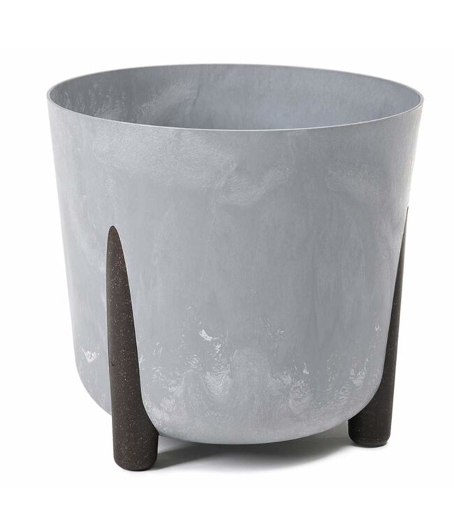 Pot Frida gris béton 10 po | Gris béton design éco‑durable