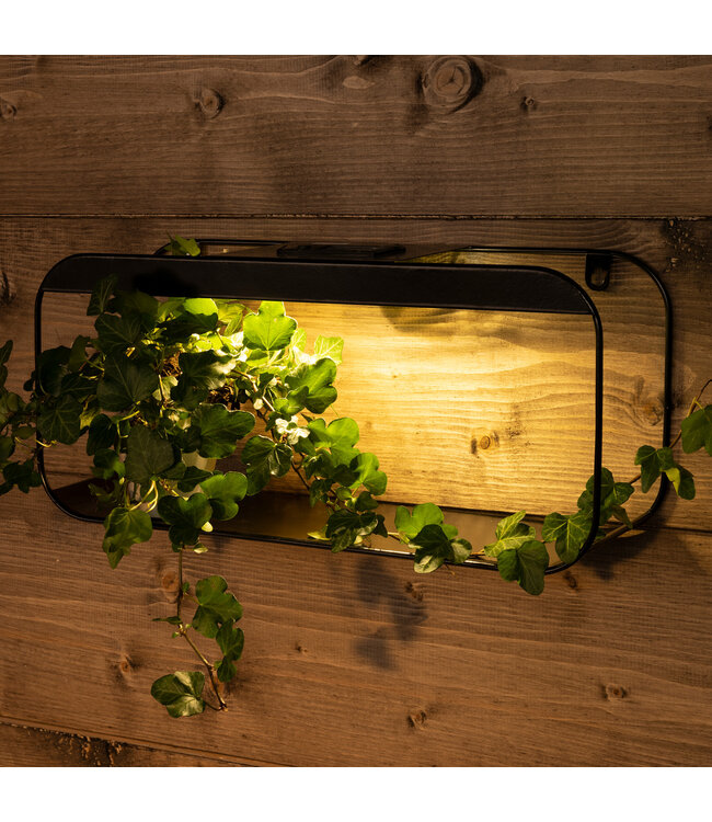 Étagère solaire rectangulaire | Luminosité et charme intemporel