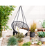 Chaise suspendue macramé noire | Confort et élégance pour moments de détente absolue