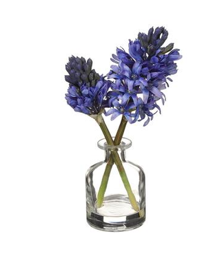 Jacinthe bleue artificielle en vase