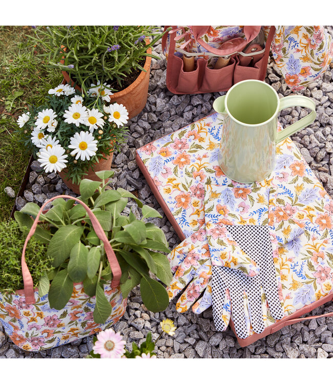 Gants de jardinage floral terracotta | Style et protection