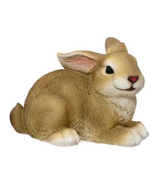 Figurine lapin beige