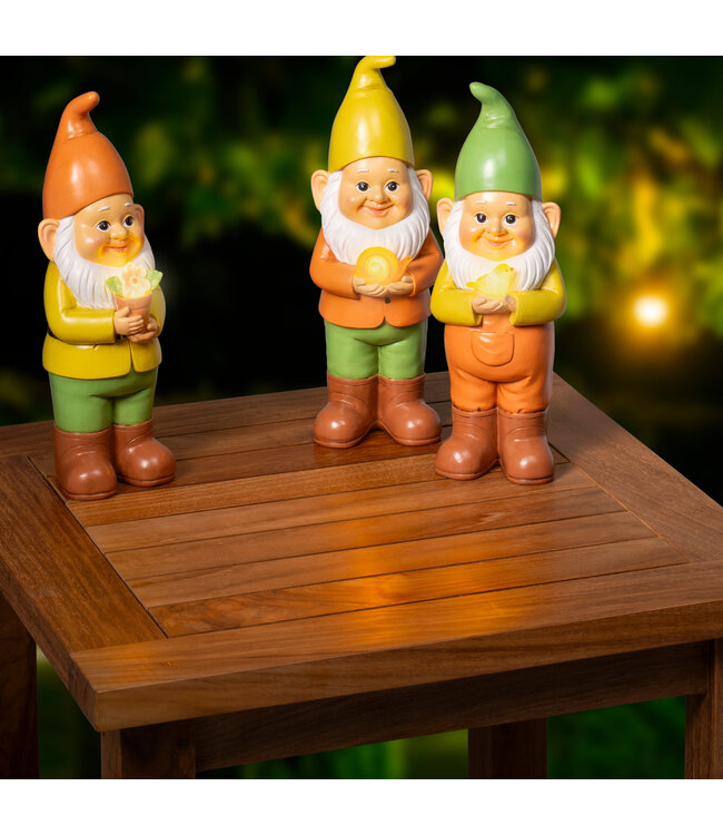 Gnome solaire pot de fleur 11 po | Charme lumineux pour votre jardin