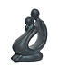 Statue noire couple abstrait