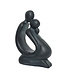 Statue noire couple abstrait | Romance et modernité