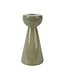 Bougeoir en verre vert pâle 6,5 po | Décoration de table