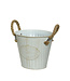 Seau métal blanc Prix d'honneur  | Décoration champêtre