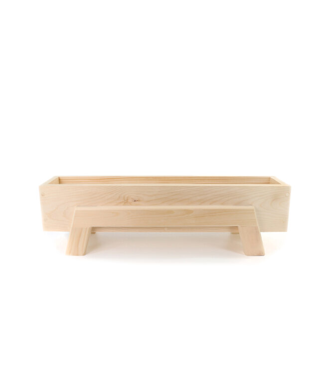 Boîte à fleurs sur pattes naturel | Artisanat local et design naturel