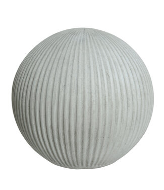 Boule blanche ligné en argile
