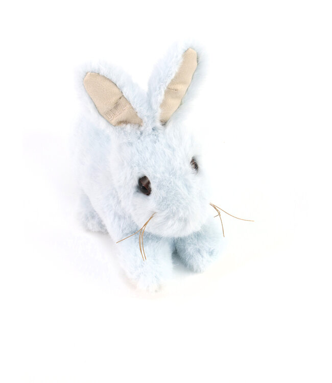 Lapin doux bleu – Compagnon décoratif élégant