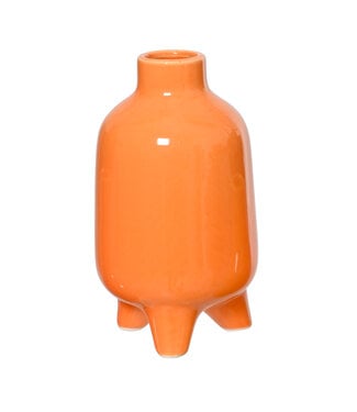 Vase 1 fleur orange 3 po