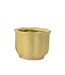 Cache-pot fleur jaune | Pot design au look vintage