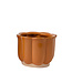 Cache-pot fleur orange