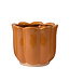 Cache-pot fleur orange | Éclat vintage