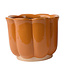 Cache-pot fleur orange | Éclat vintage