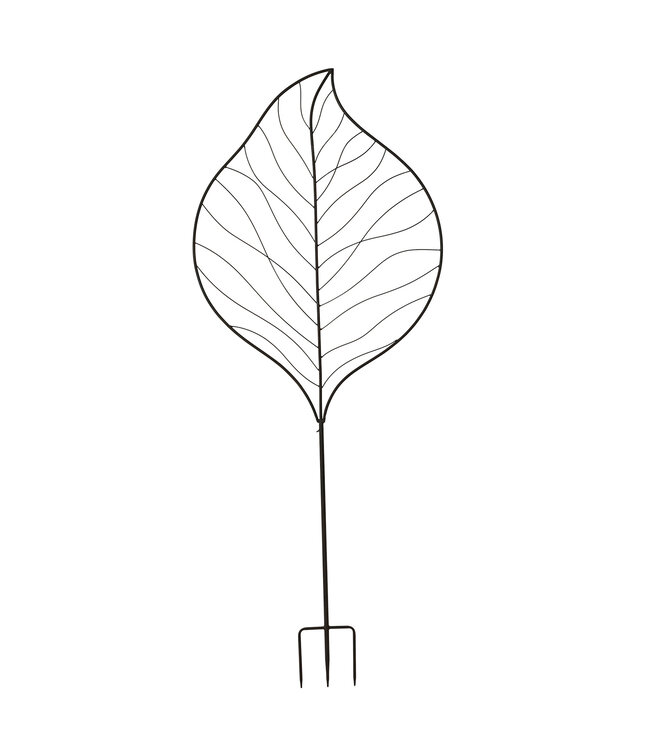 Tuteur feuille métal 71 x 28,5 po | Robustesse artistique pour le jardin