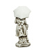 Statue de jeune fille et parapluie 26 po | Décoration de jardin