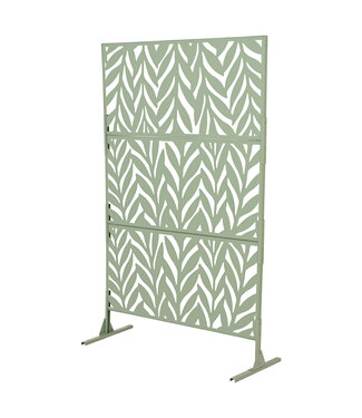 Écran d'intimité feuilles vertes 74 x 46 po