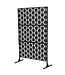 Écran d'intimité carrés noir 74 x 46 po