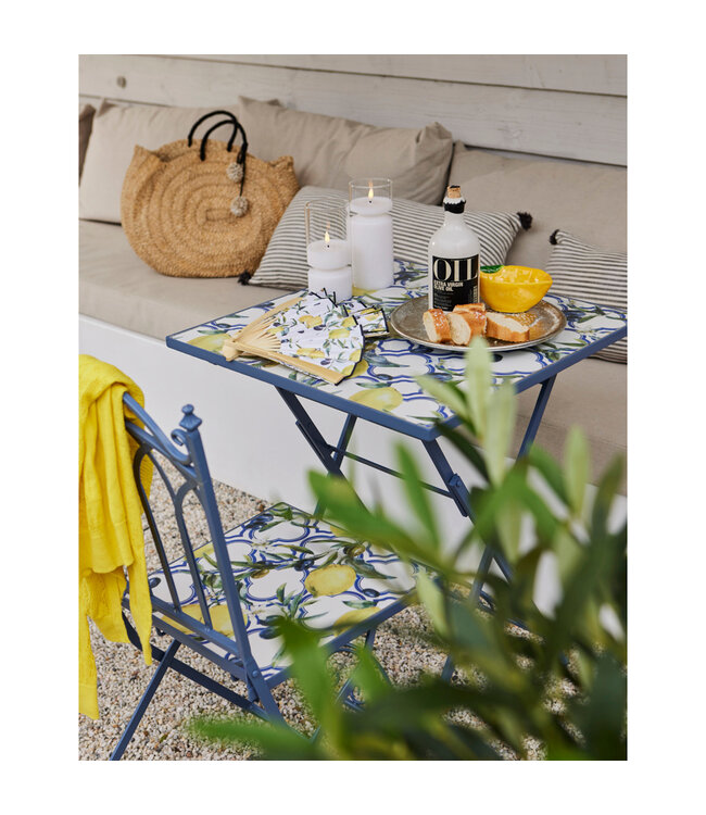 Ensemble bistro citrons (3 mrx) | Soleil citronné sur la Terrasse