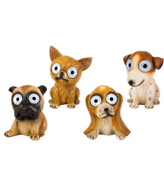 Figurine chien solaire 5,5 po (4 ass.)