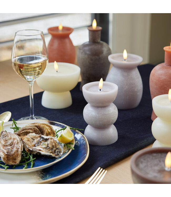 Bougie LED crème 5,5 po | Décoration sûre pour maison et ambiance