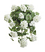 Bouquet de géranium suspendu UV blanc 22 po