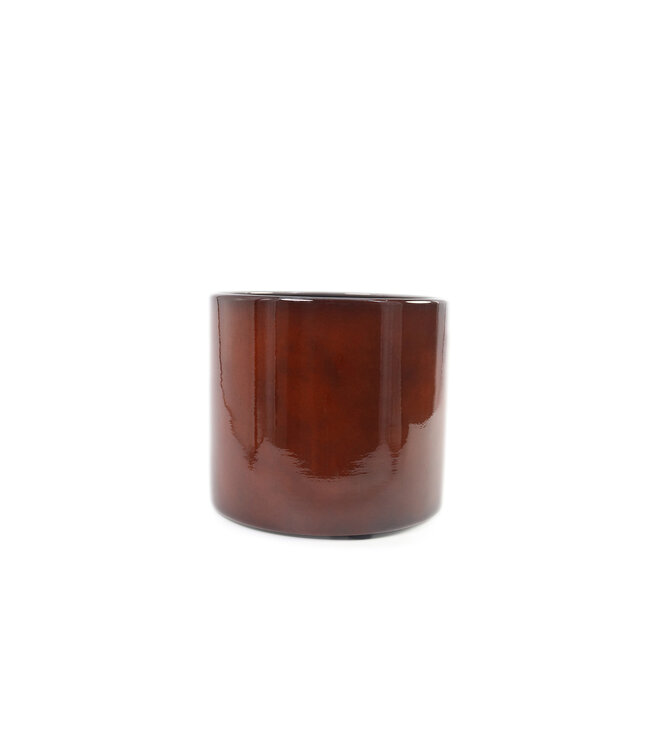 Cache-pot métal couleur rouille | Collection Upcycle, design durable et écoresponsable