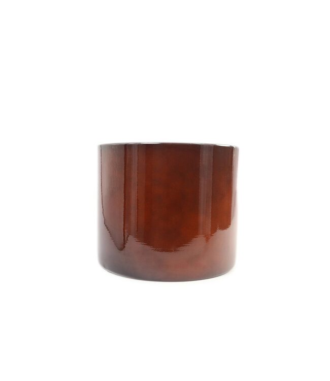 Cache-pot métal couleur rouille | Collection Upcycle, design durable et écoresponsable