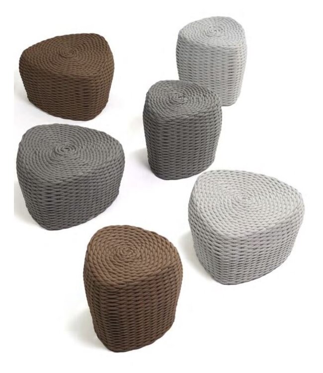 Ratana Pouf Roca | Tricoté et sophistiqué