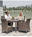 Chaise à diner Cubo | Design tressée et durabilité extérieure