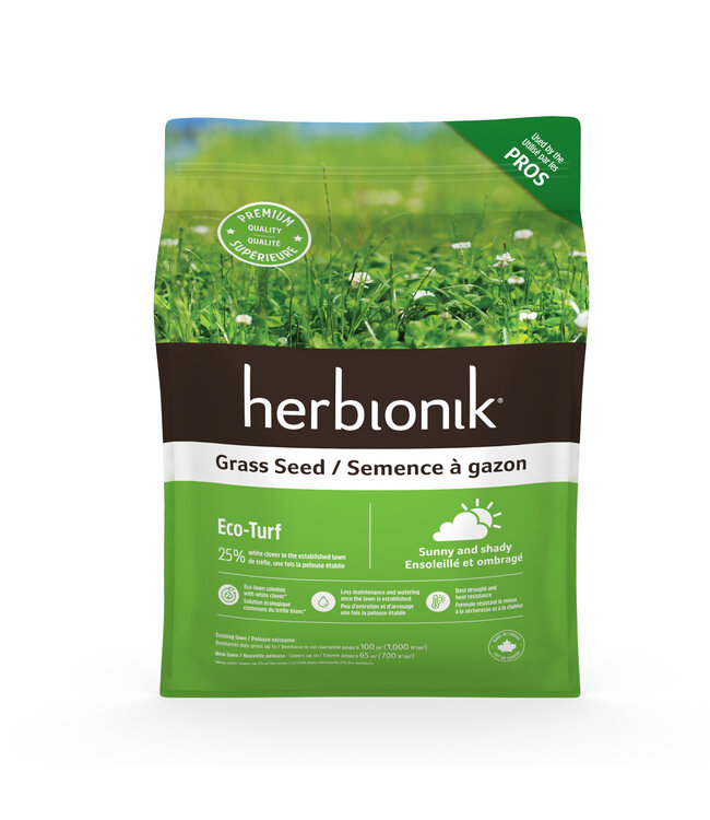 Herbionik Semences Herbionik ecoturf | Pelouse écologique, résistante et à entretien réduit