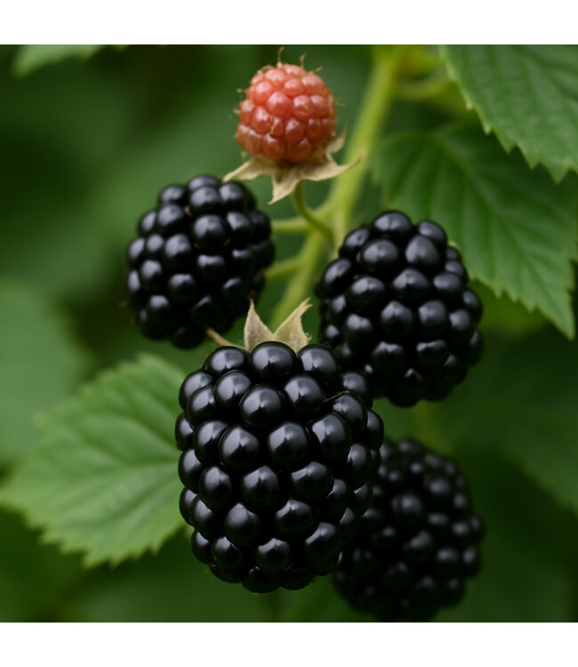 Murier Black Satin 2 gal | Récolte abondante de mûres noires savoureuses