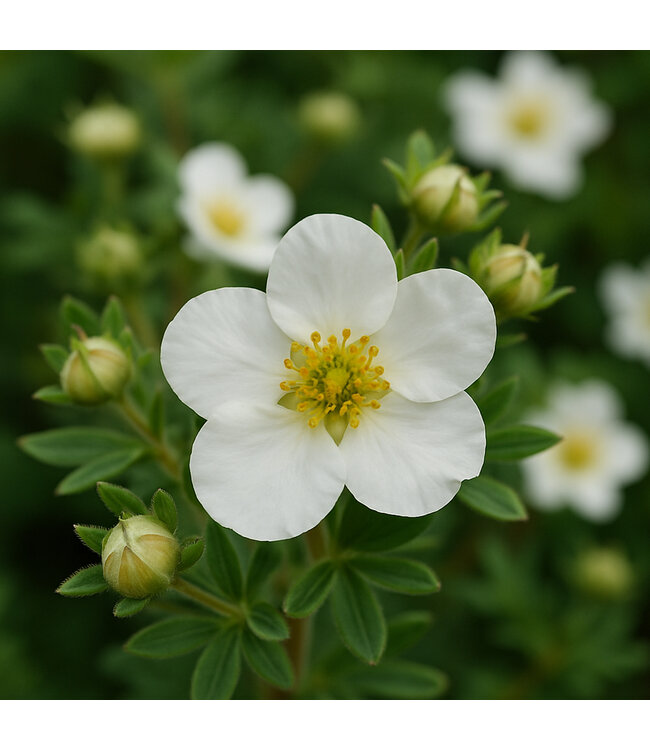 Potentilla Abbotswood 2 gal | Éclat blanc pour un jardin lumineux