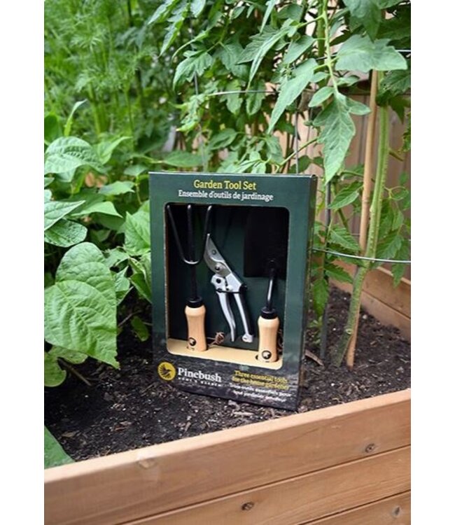 Ensemble cadeau d'outils de jardin 3 pièces | Ensemble d'essentiels pour jardinier passionné