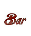 Enseigne Bar  en métal